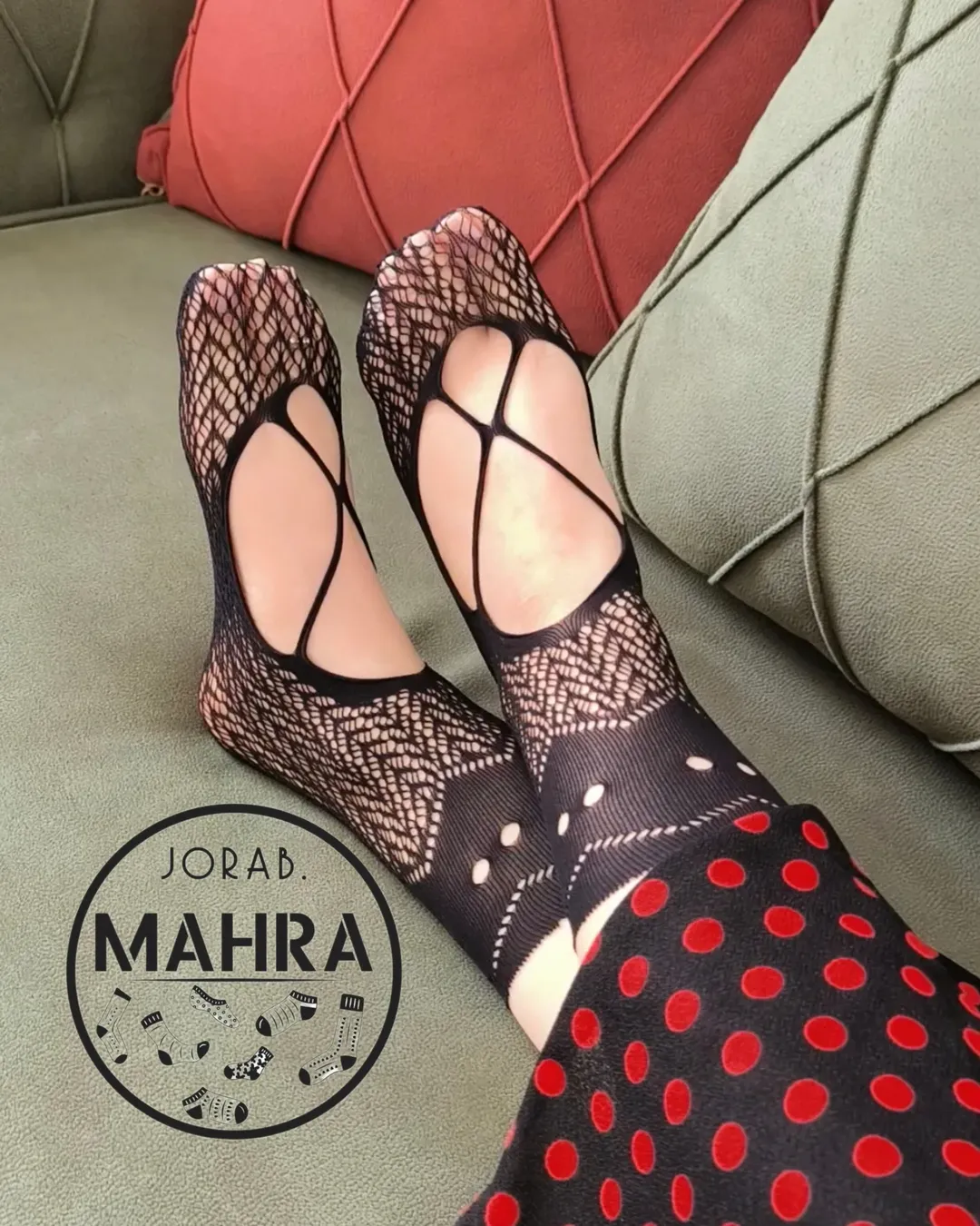 جوراب آدامسی ضربدری