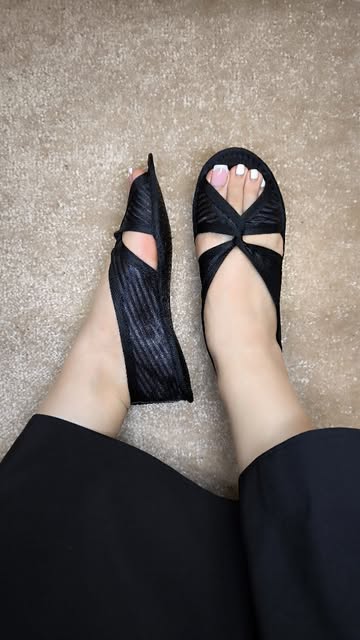 پاپوش روفرشی مجلسی گره ای راه راه سایزبندی ۳۷ تا ۴۱