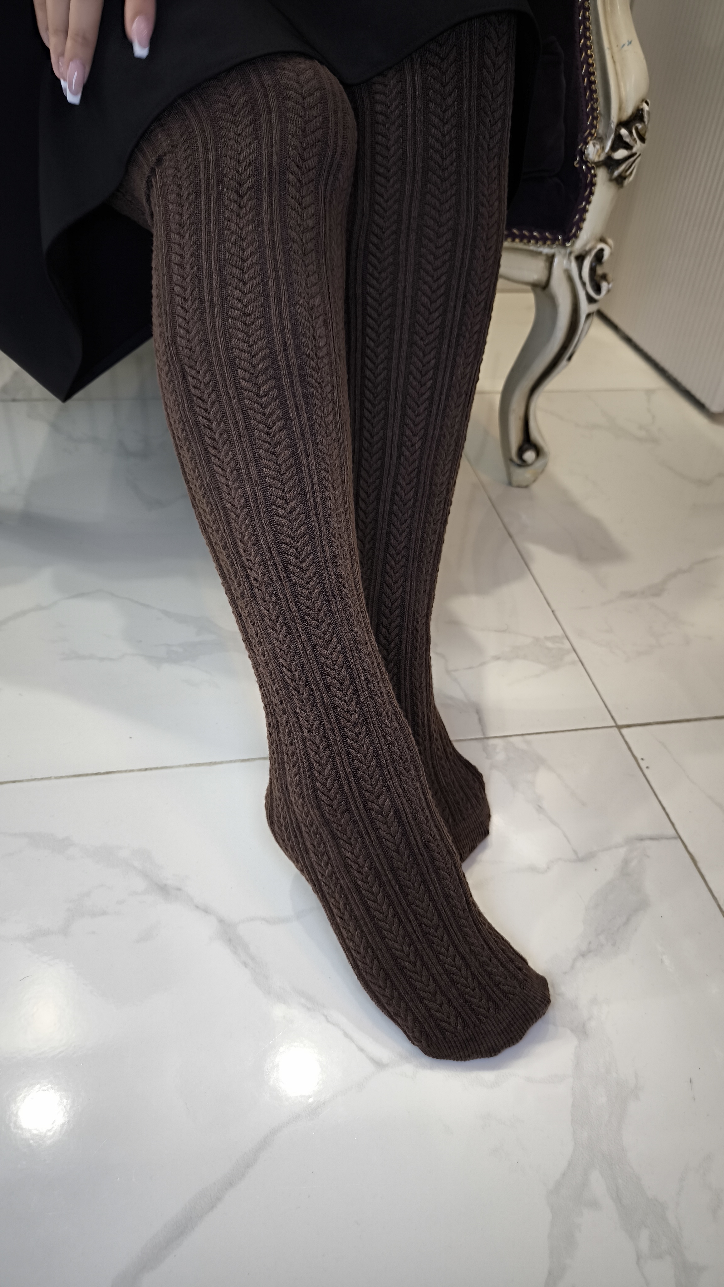 جوراب شلواری گندمی